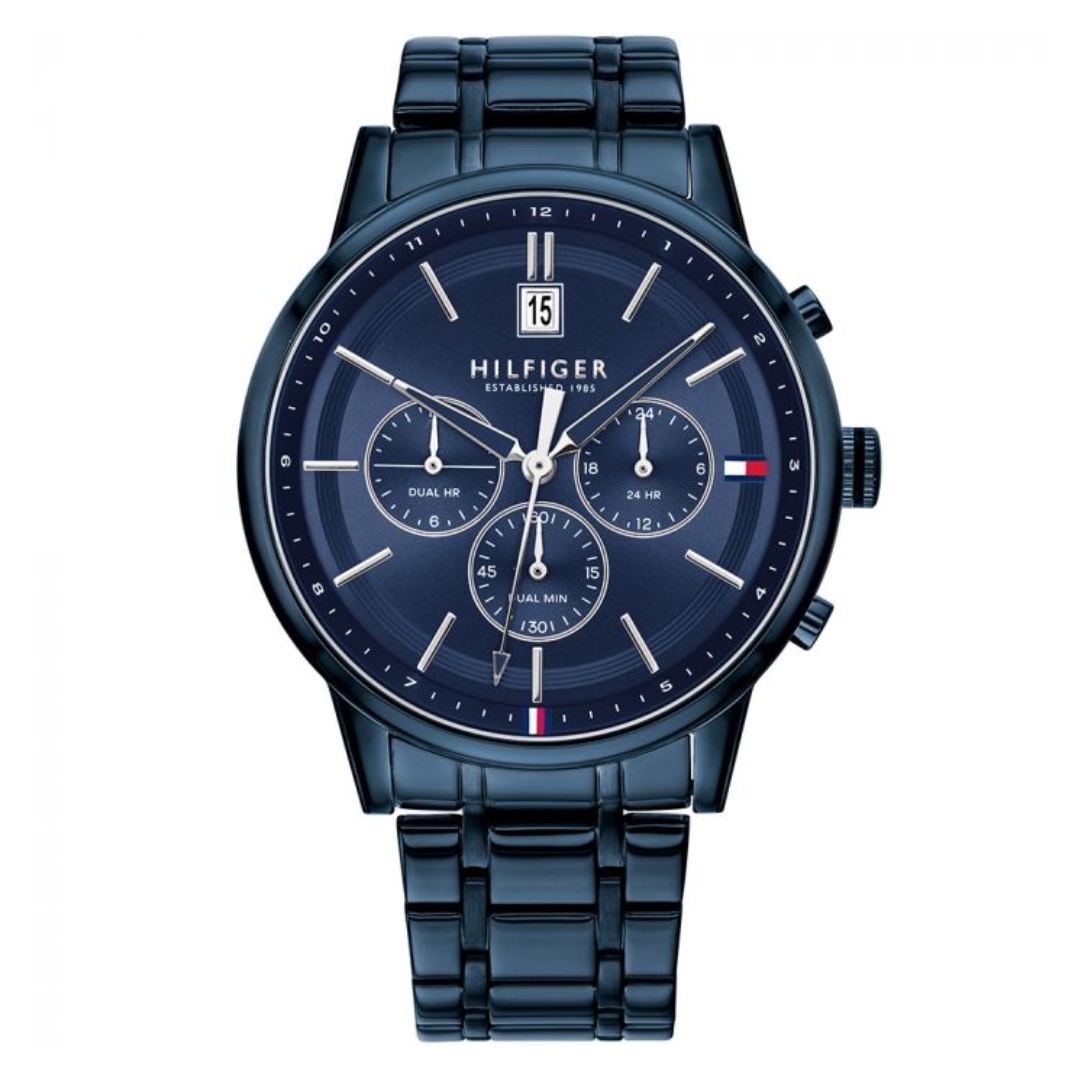 Tommy Hilfiger Men Kyle Round Blue Watches 1791694