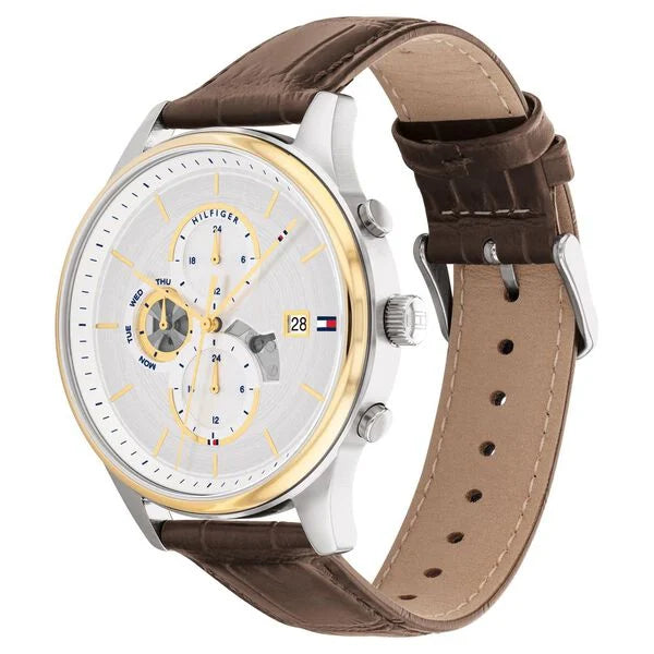 Tommy Hilfiger Silver Dial Quartz Analog Watch for Men neth1710501