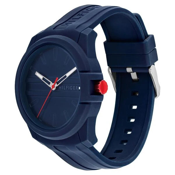 Tommy Hilfiger Quartz Analog Blue Silicone Strap for Men th1710595w