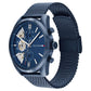 Tommy Hilfiger Multifunction Blue Dial Blue Color Stainless Steel Strap Watch For Men th1710648