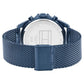 Tommy Hilfiger Multifunction Blue Dial Blue Color Stainless Steel Strap Watch For Men th1710648