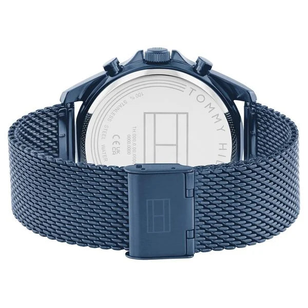 Tommy Hilfiger Multifunction Blue Dial Blue Color Stainless Steel Strap Watch For Men th1710648