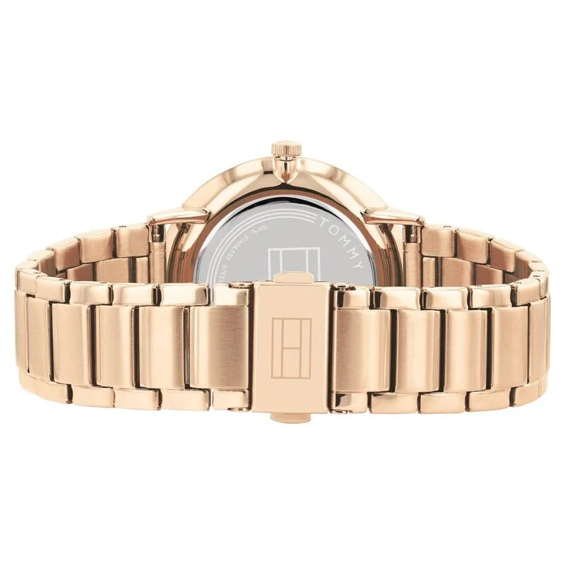 Tommy Hilfiger Quartz Multifunction Rose Gold Dial Stainless Steel Strap Watch for Women NETH1782296