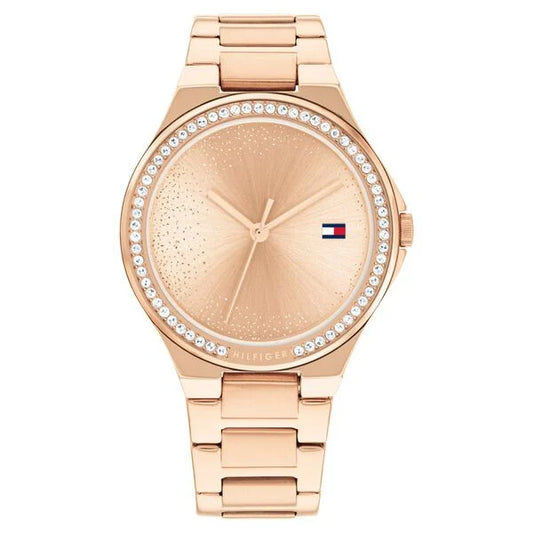 Tommy Hilfiger Quartz Analog Rose Gold Stainless Steel Strap for Women th1782643