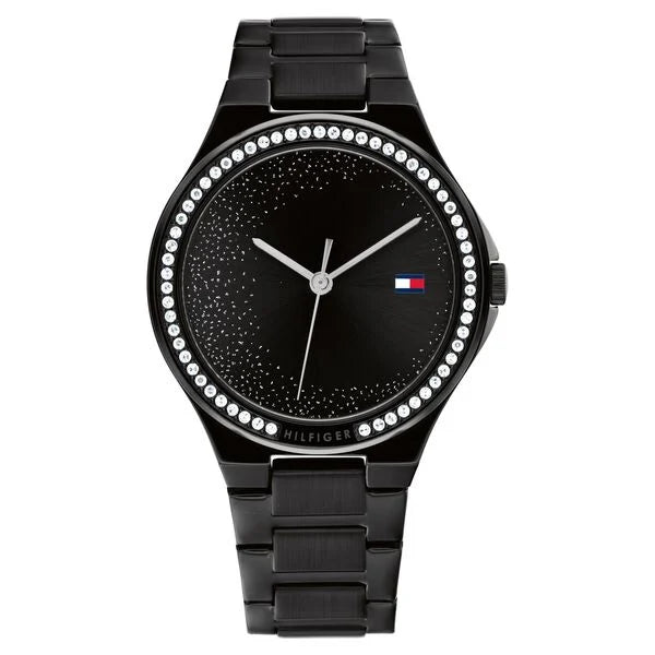 Tommy Hilfiger Quartz Analog Black Stainless Steel Strap for Women th1782644