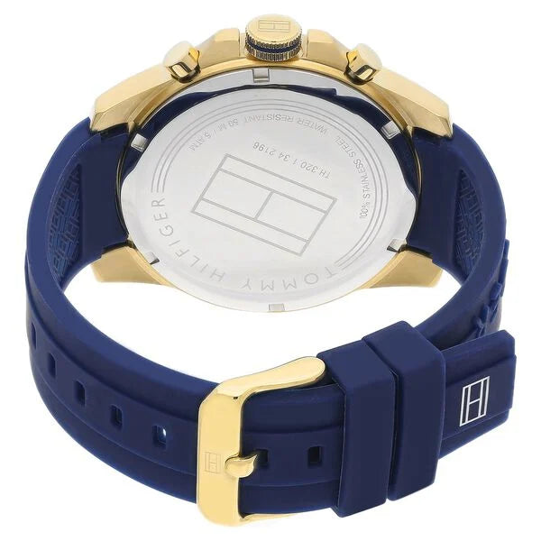 Tommy Hilfiger Quartz Multifunction White Dial Silicone Strap Watch for Men neth1791353