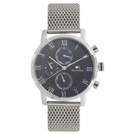 Tommy Hilfiger Quartz Multifunction Blue Dial Metal Strap Watch for Men NETH1791398