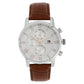 Tommy Hilfiger Quartz Multifunction Silver Dial Leather Strap Watch for Men NETH1791400