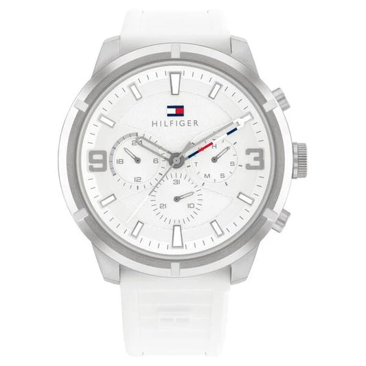 Tommy Hilfiger Silver Dial Quartz Analog with Date Watch for Men th1792072