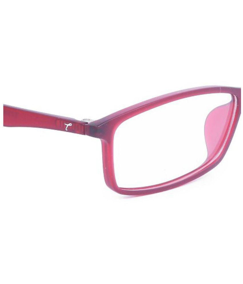 TITAN Maroon Square Spectacle Frame TR1158A1A1