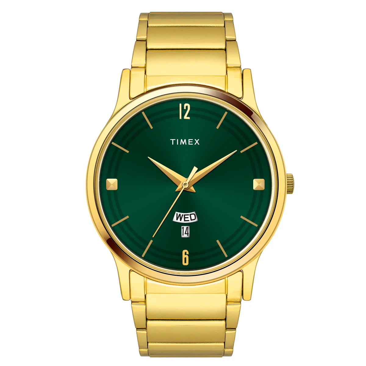 Timex Men Green Round Dial Analog Watch - TW000R462