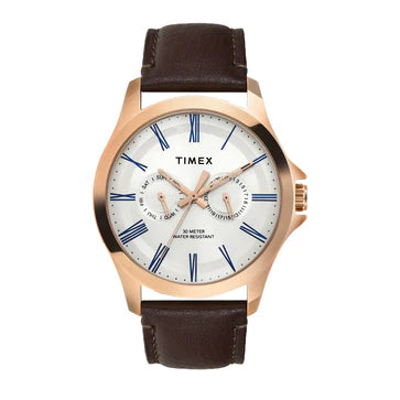 Timex Male Silver Analog Stainless Steel Watch TW000X128