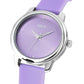 Helix By Timex Purple Round Analog Silicone Watch Women -TW048HL15