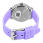 Helix By Timex Purple Round Analog Silicone Watch Women -TW048HL15