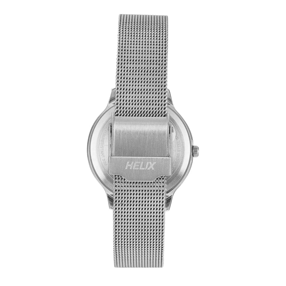 Helix By Timex Green Round Analog Stainless Steel Watch Women -TW055HL03