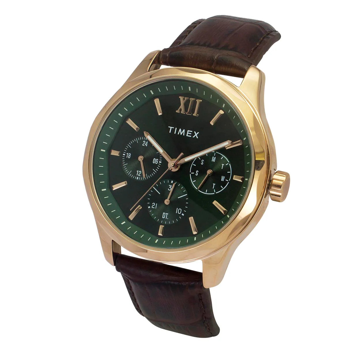 Timex Men Green Round Dial Analog Watch - TW0TG7634