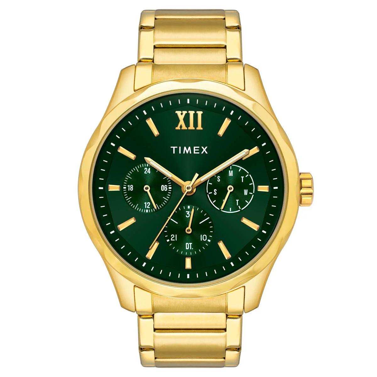 Timex Men Green Round Dial Analog Watch - TW0TG7635