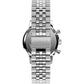 Timex Men Silver-Tone Analog Round Stainless Steel Dial Watch - TW2W10400UJ