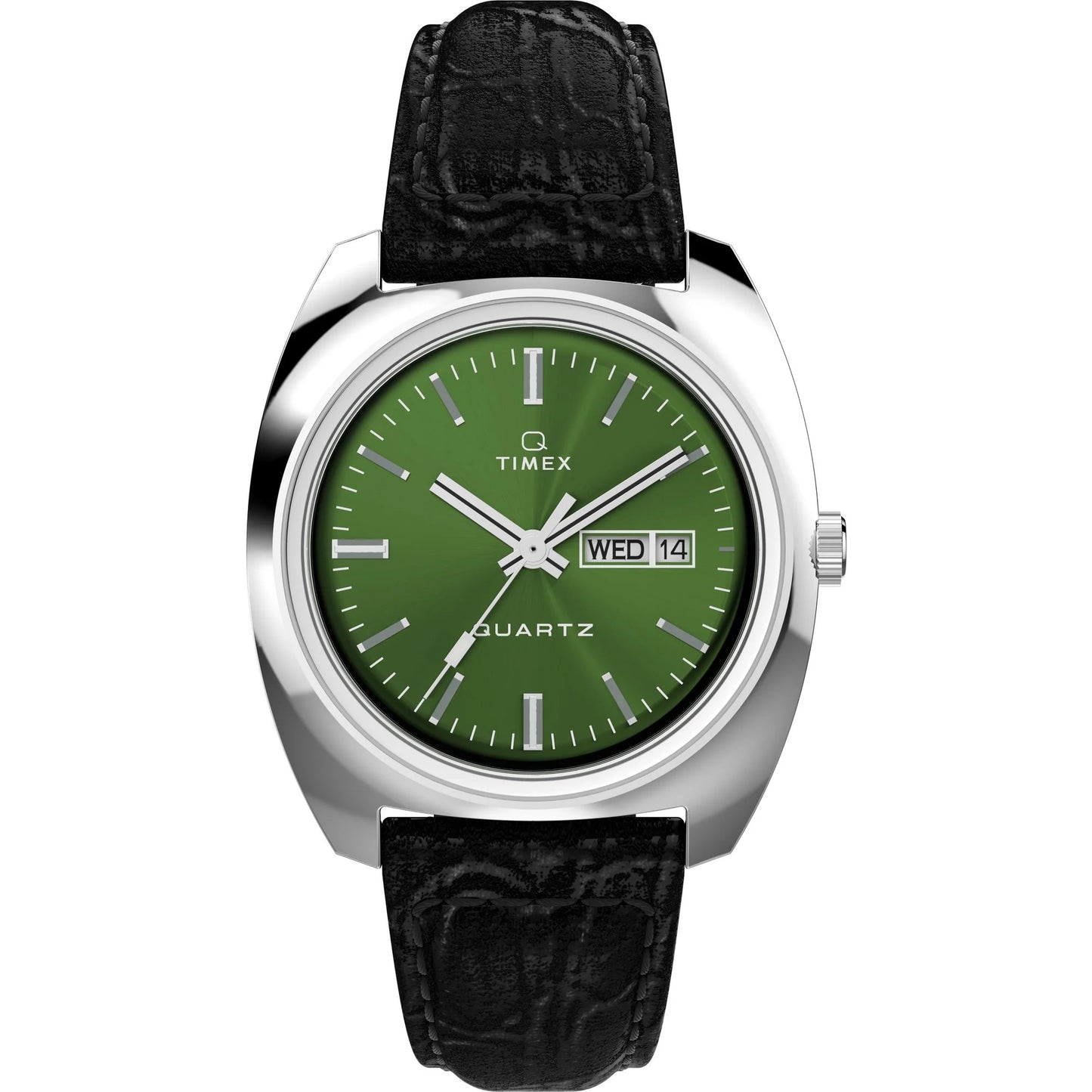 Q TIMEX Men Green Round Dial Analog Watch - TW2W44700U9