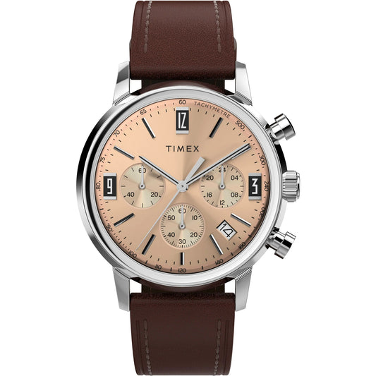 TIMEX Marlin Men Rose Gold Round Dial Analog Watch - TW2W51400UJ