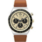 TIMEX Q TIMEX Men Gold-Tone Round Dial Analog Watch - TW2W64400UJ