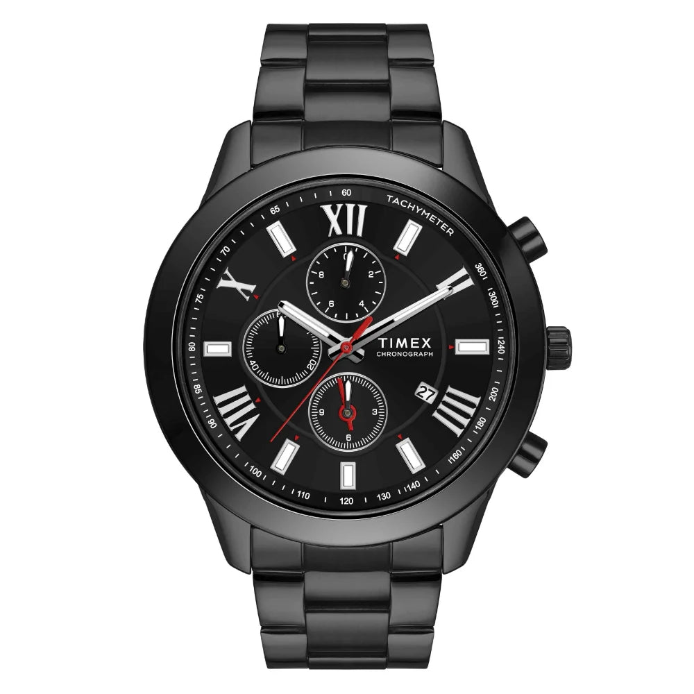 Timex Cosmic Awe Men Chronograph Round Dial Black Watch - TWEG18518