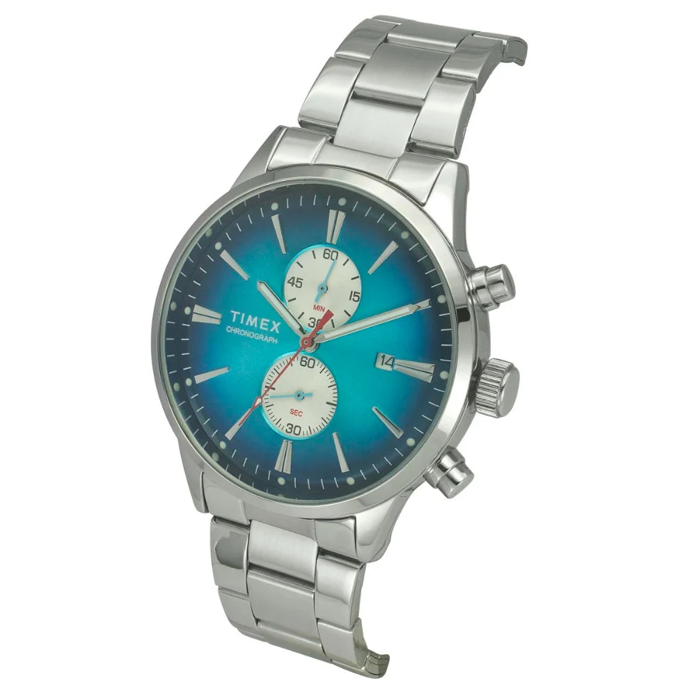 Timex Cosmic Awe Men Chronograph Round Dial Teal Watch - TWEG19931