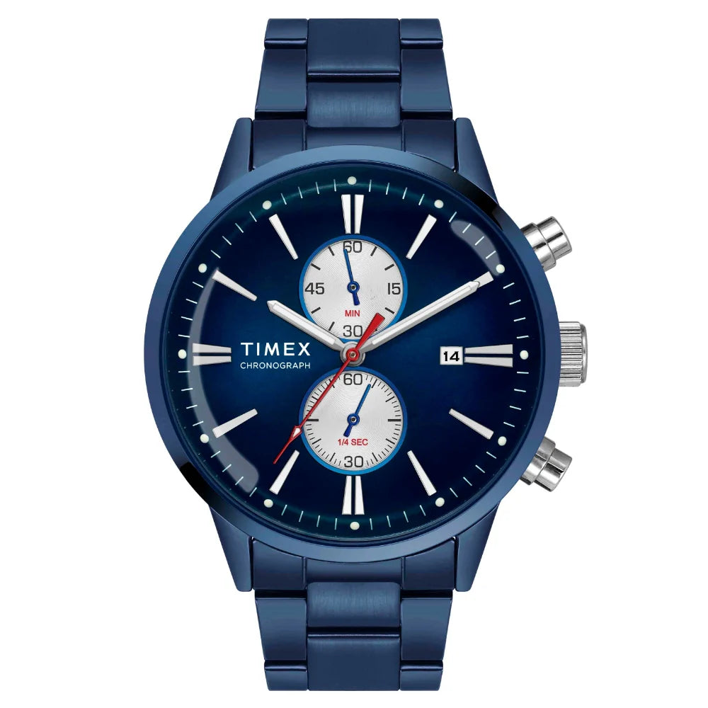 Timex Cosmic Awe Men Chronograph Round Dial Blue Watch - TWEG19934