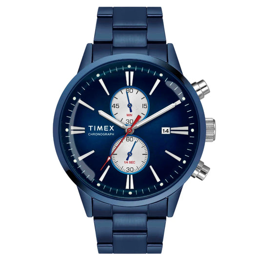 Timex Cosmic Awe Men Chronograph Round Dial Blue Watch - TWEG19934