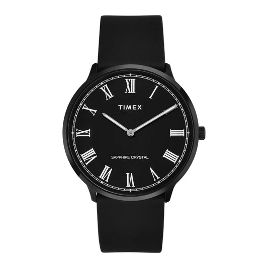 Timex Men Black Round Analog Dial Watch- TWEG22105