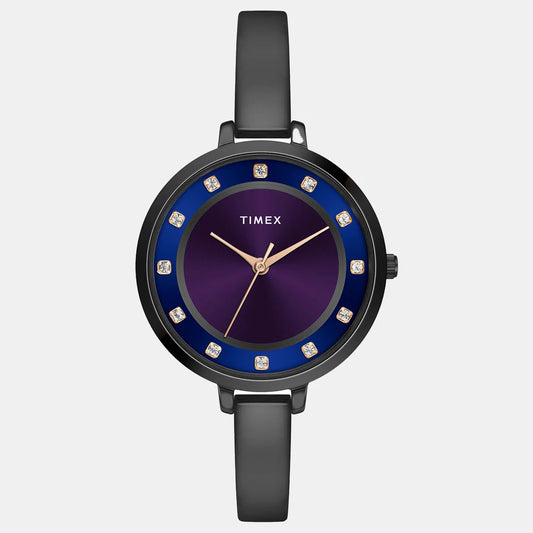 Women's Purple/Blue Analog Brass Watch TWEL12828