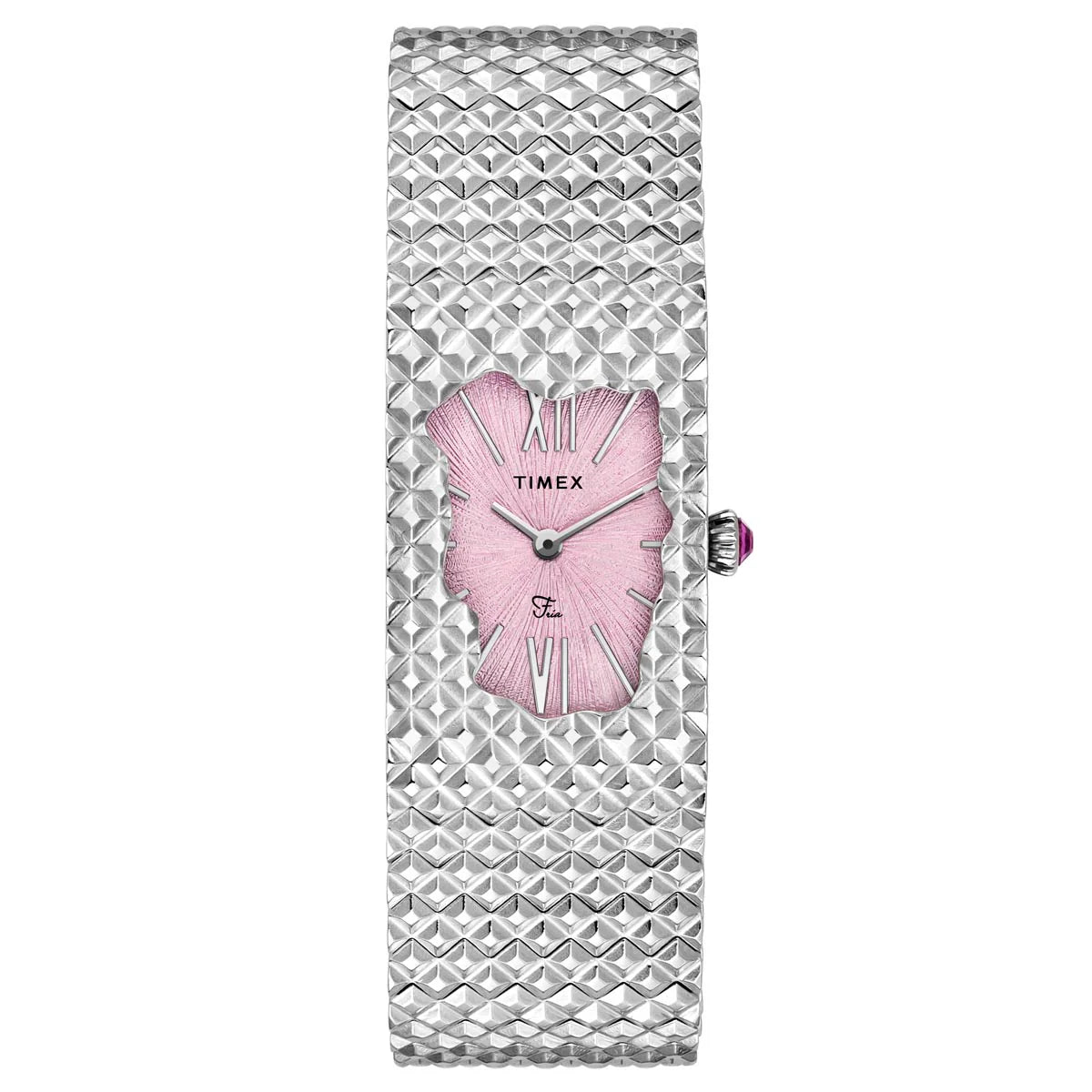 TIMEX Fria Women Pink Rectangle Dial Analog Watch - TWEL77700