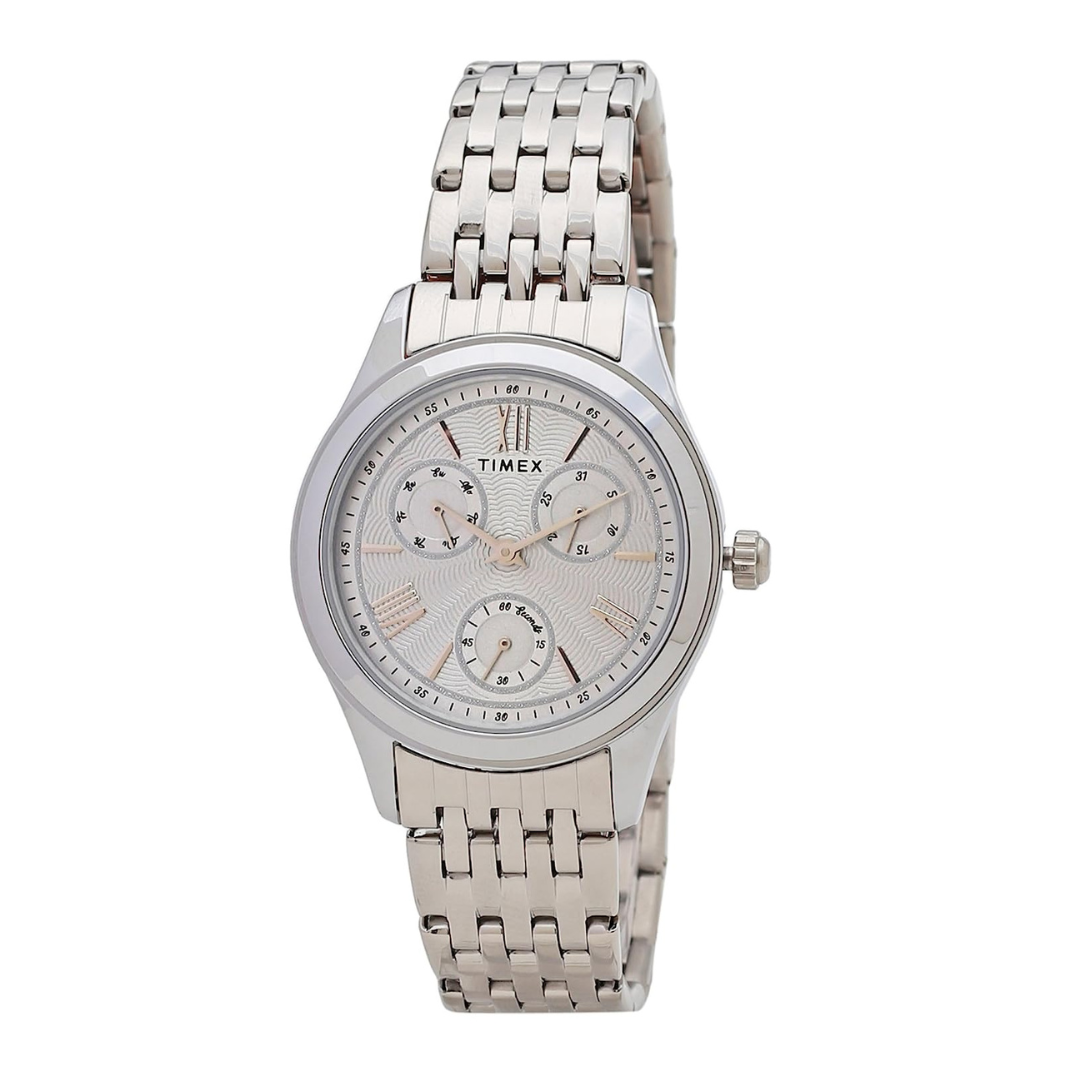 TIMEX Analog Silver Dial Women's Watch-TW000W214