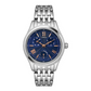 TIMEX FASHION WOMEN'S CONNECTED BLUE DIAL ROUND CASE MULTIFUNCTION FUNCTION WATCH -TW000W216