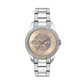 TIMEX E CLASS WOMEN'S ROSE GOLD DIAL ROUND CASE MULTIFUNCTION FUNCTION WATCH -TWEL13000