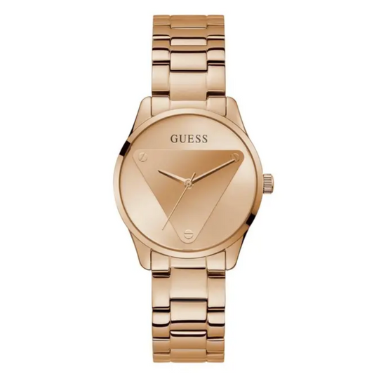 Womens 18 mm Emblem Rose Gold Dial Stainless Steel Analog Watch - GW0485L2