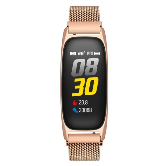 Timex Unisex Mesh Metal Fitness Band (Rose Gold) Digital - TWTXB100T