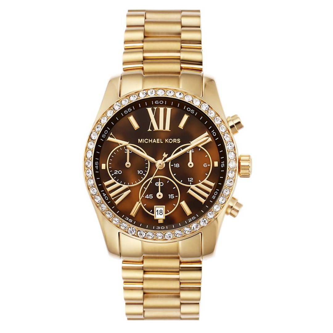 Michael Kors Women Lexington Round Brown Watches MK7276