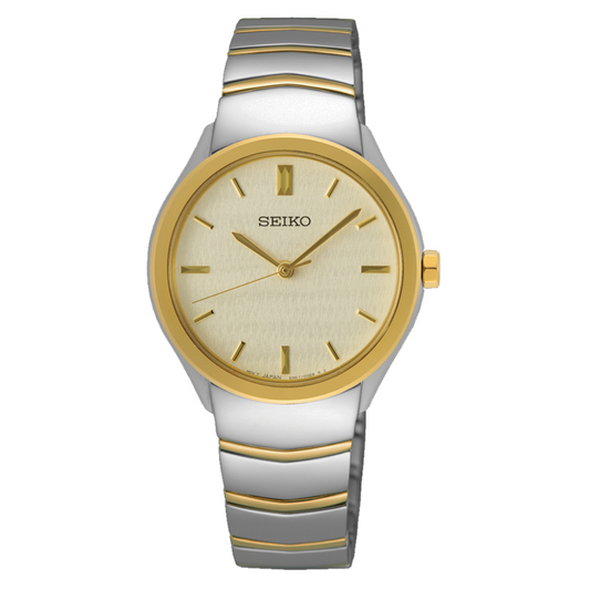 SEIKO WOMAN WATCH SUR550P1 BICOLOR STEEL