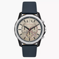 Armani Exchange Chronograph Blue Leather Watch AX1744