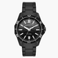 Armani Exchange Three-Hand Date Black Stainless Steel Watch AX1952