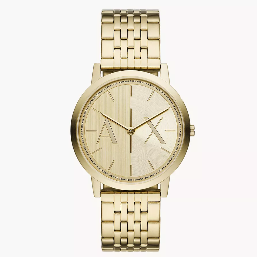 Armani Exchange Two-Hand Gold-Tone Stainless Steel Watch AX2871