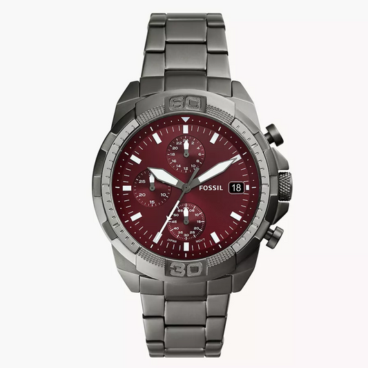 Bronson Chronograph Smoke Stainless Steel Watch FS6017