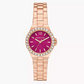 Michael Kors Lennox Three-Hand Rose Gold-Tone Stainless Steel Watch MK7396