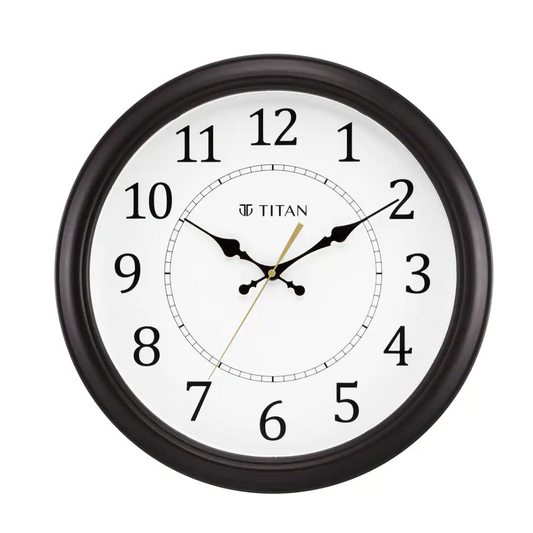 Titan Classic Brown Wall Clock with Silent Sweep Technology - 42.0 cm x 42.0 cm (Large)  W0056PA02