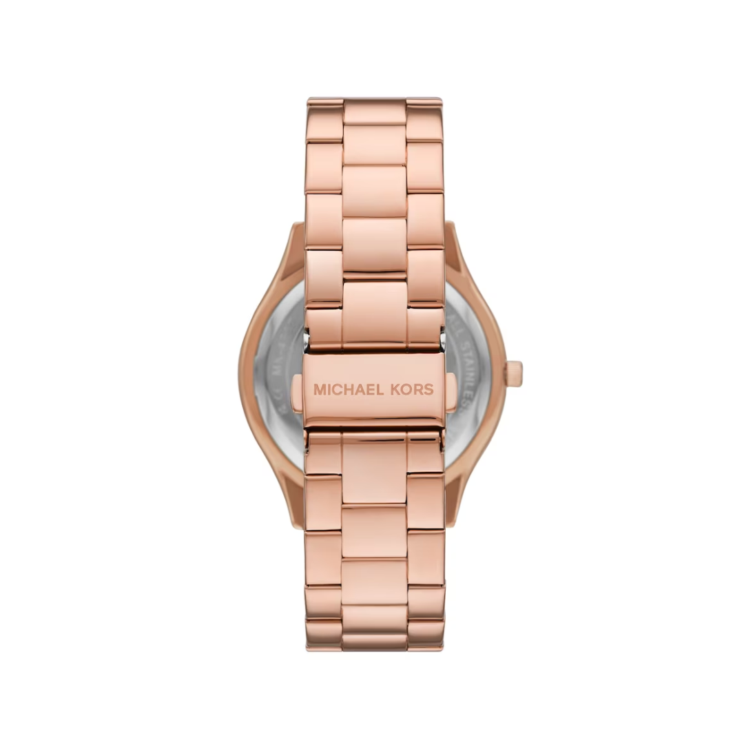 Michael Kors Ladies' Slim Runway Rose Tone Bracelet Watch MK4733