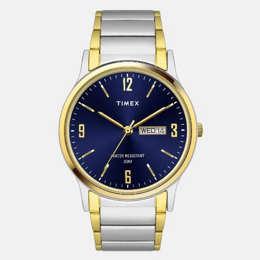 Male Blue Analog Stainless Steel Watch TW000R448