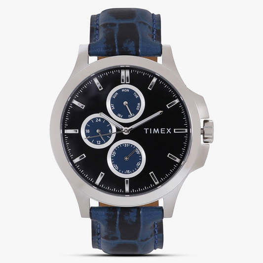 TIMEX TWEG17000 Chronograph Watch with Leather Strap