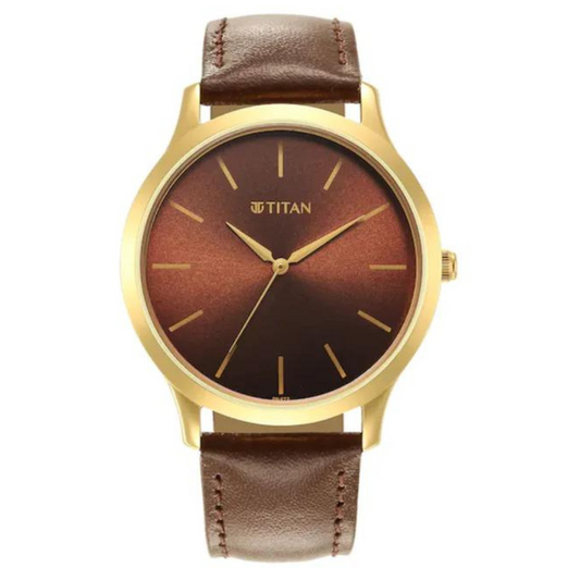 TITAN Karishma Radiance Brown Dial Analog Watch 1825YL04(DN473)