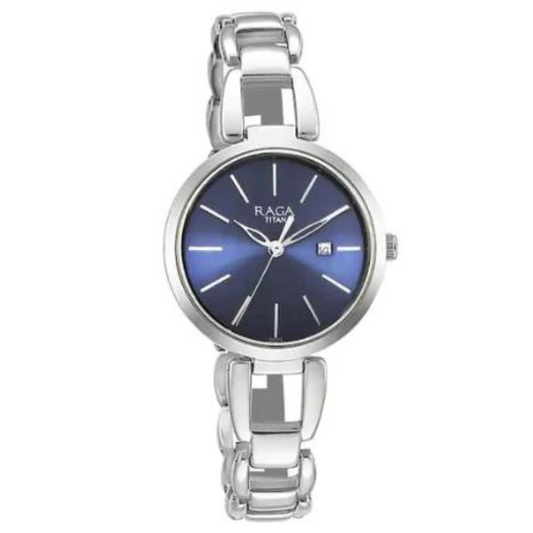 Raga Viva Blue Dial Metal Strap Watch 2642SM02